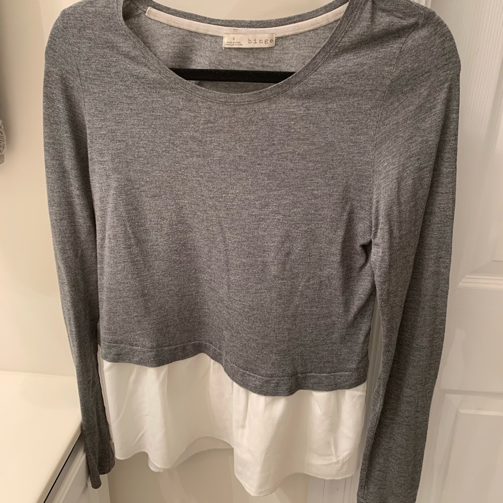 Hinge grey long sleeve shirt